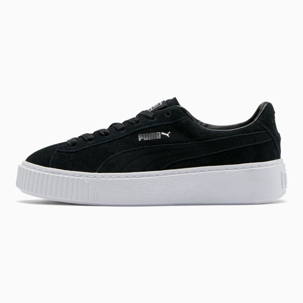suede platform burgundy puma sneakers